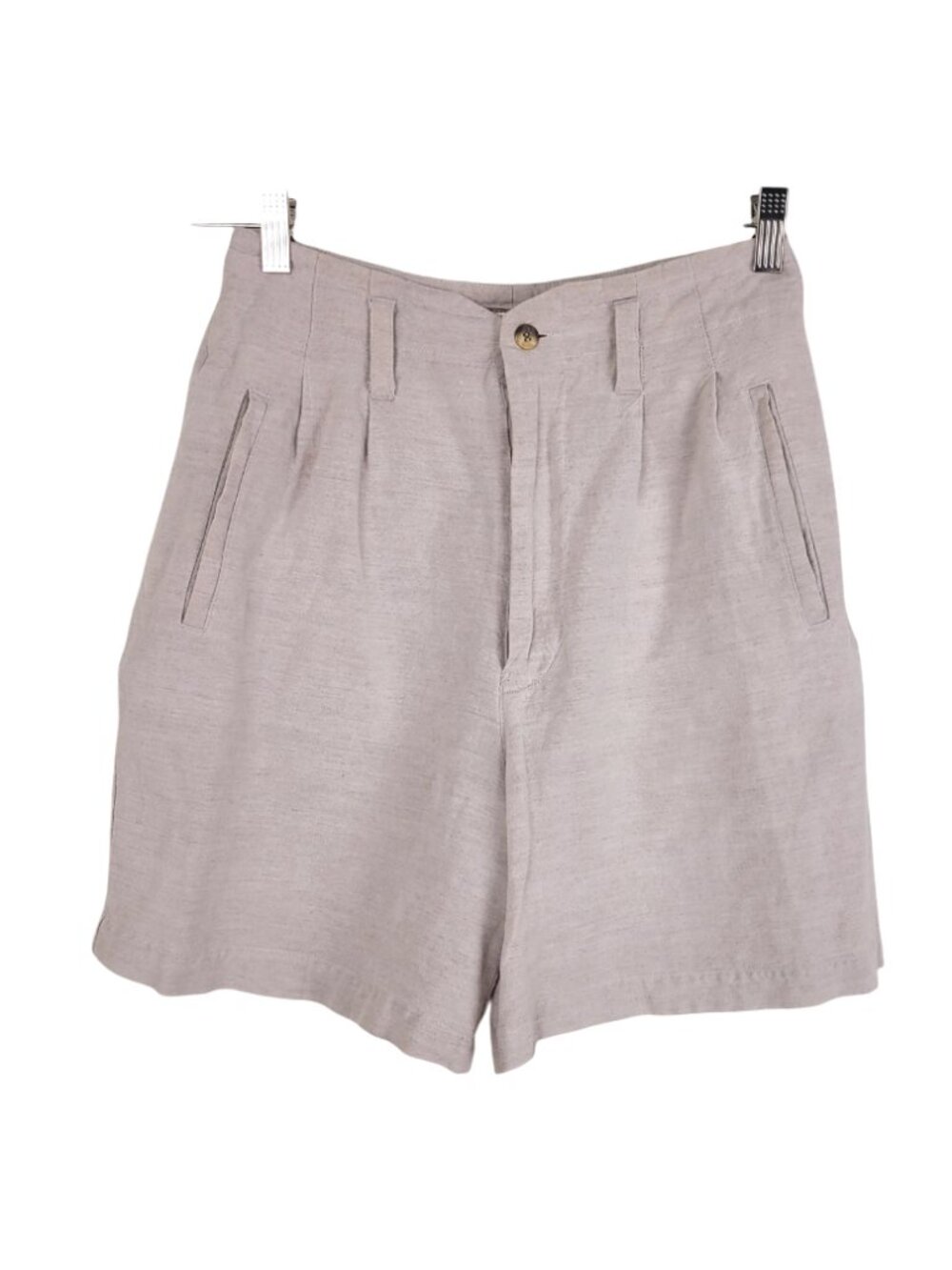 Vintage PALMETTO'S Linen Pleated Shorts 26in waist